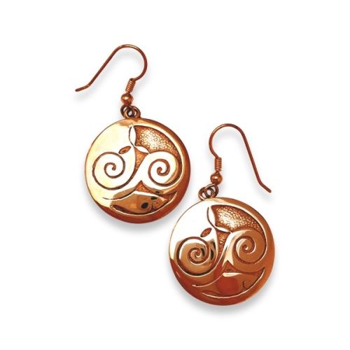 9ct Gold Celtic Earrings - Mini Mhorain