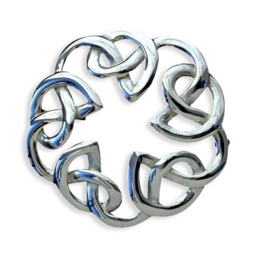 Dundee Sterling Silver Celtic Knotwork Brooch