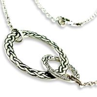 Scottish Celtic Necklace - intertwined Circles
