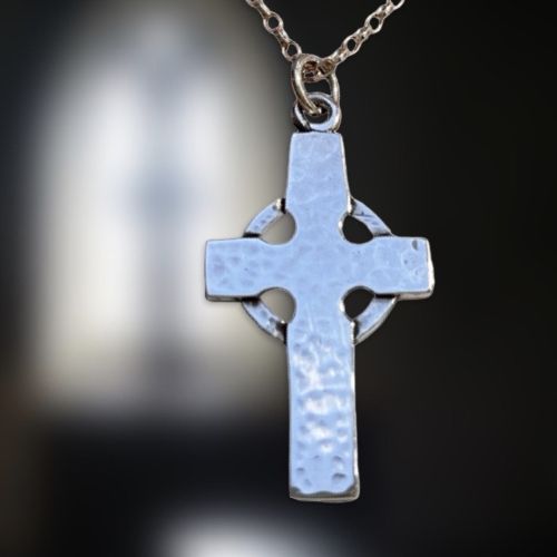 St Patrick Silver Celtic Cross