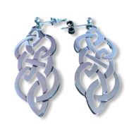 Sterling Silver Celtic Dangle Earrings for Women - Askernish