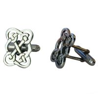 Scottish Celtic Knot Cufflinks in Silver by Hebridean Jewellery