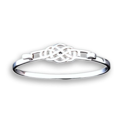 Shetland Jewellery Silver Celtic Bangle
