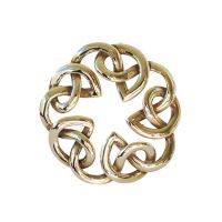 Dundee 9ct Gold Celtic Knotwork Brooch