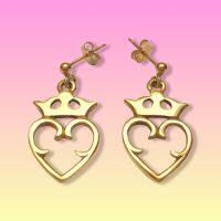 9ct Gold Scottish Luckenbooth Earrings 