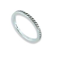 Thin Silver Celtic Wedding Ring - Lochalsh - Women
