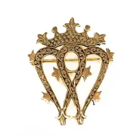 Gold Luckenbooth Brooch - Holyrood