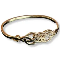 9ct Gold Celtic Bangle - Askernish