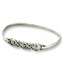 Celtic Bangle in Sterling Silver - Boisdale