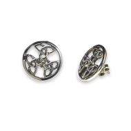 Sterling Silver Celtic Earrings for Women - Clachaig