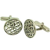 Scottish Silver Celtic Cufflinks - Pabbay