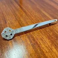 Silver Celtic Cross Kilt Pin 