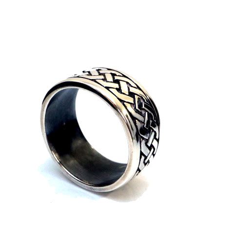 Book of Kells Dress Ring in Sterling Silver