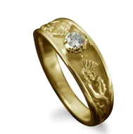 18ct Gold Engagement Ring set with .24 carat Diamond