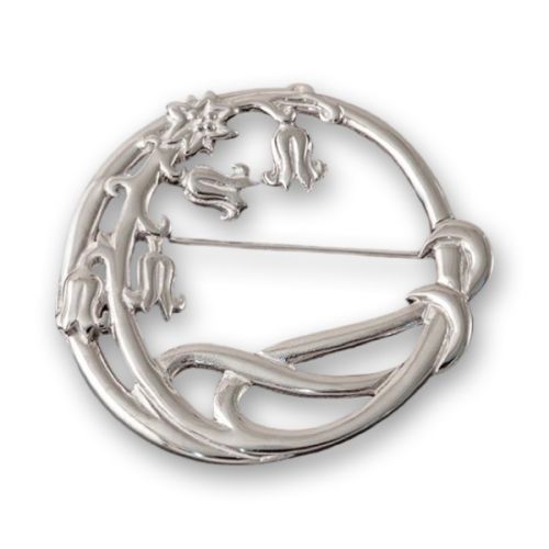 Sterling Silver Bluebells Brooch
