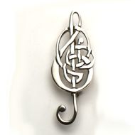 Celtic Treble Clef Pendant with Chain